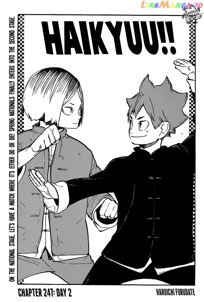 Haikyuu!!, Chapter 247 image 01